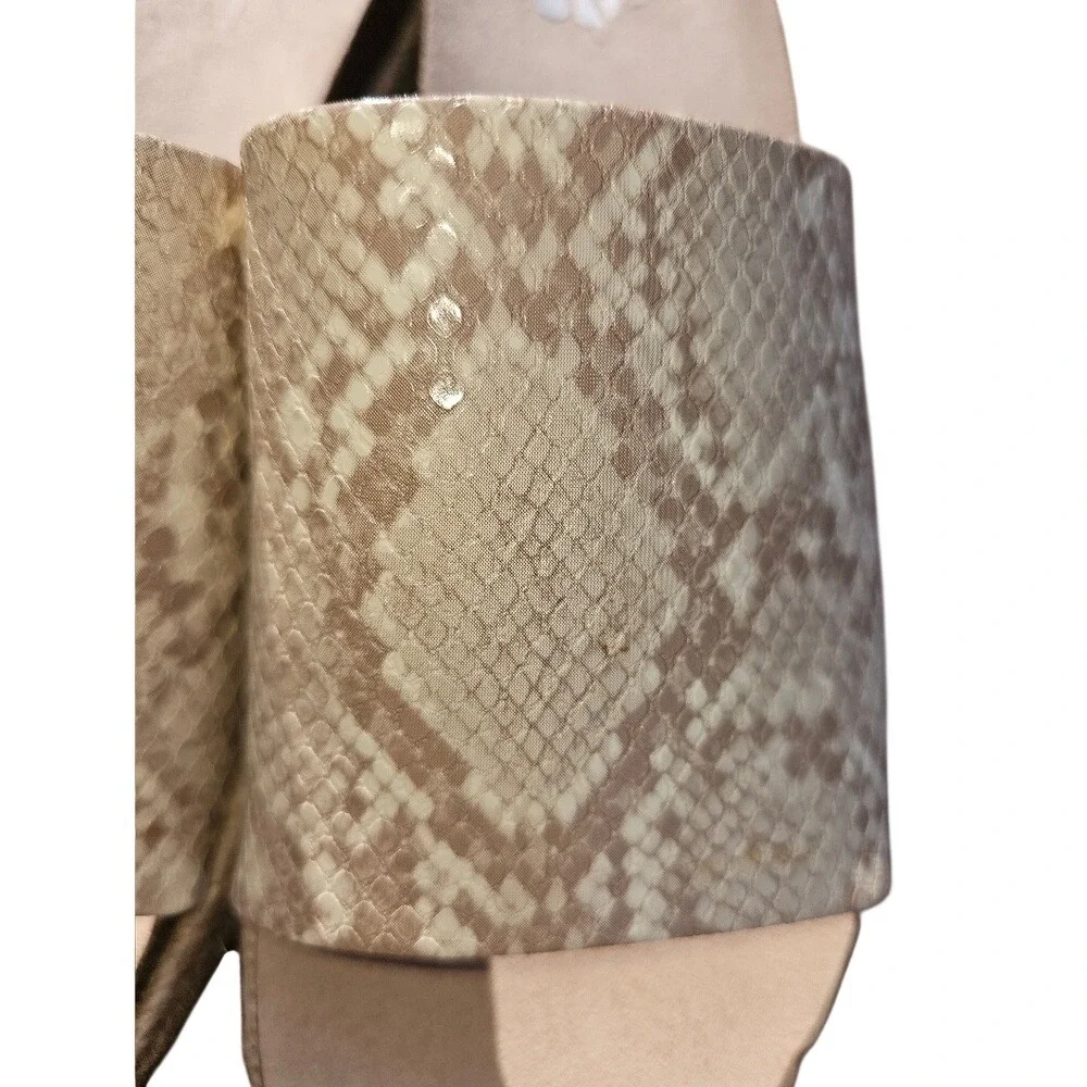 Dolce Vita Women's Neutral Color Snake Print Slide Espadrille Sandals Size 9